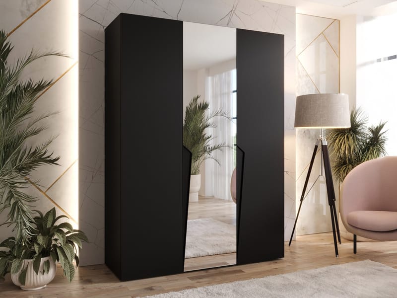 garderobeskab Garderob PIANO 2 150 sort Sort - Opbevaring - Tøjopbevaring - Garderobeskabe