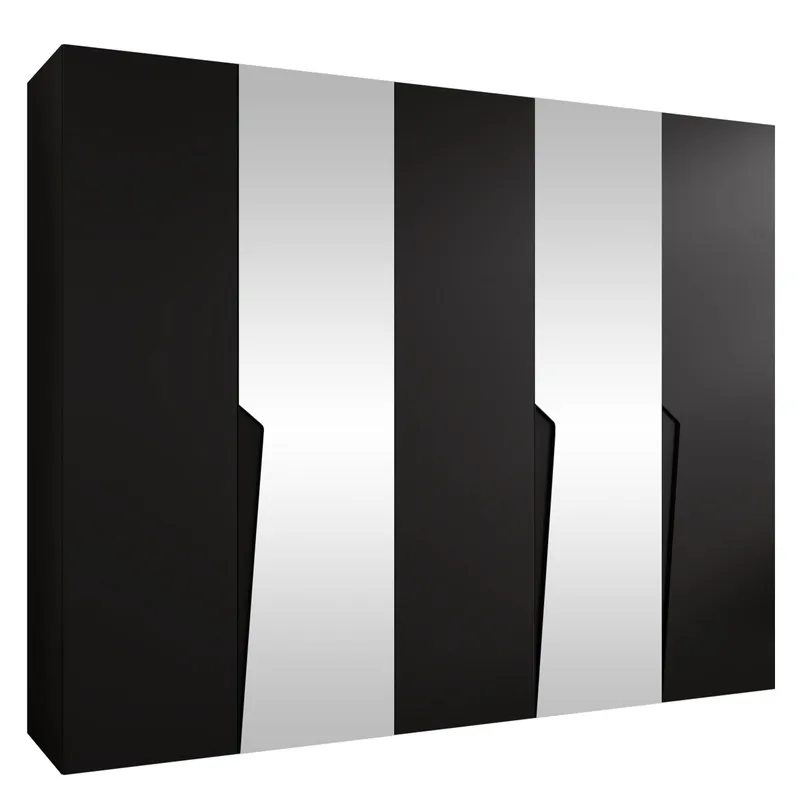 garderobeskab Garderob PIANO 2 250 sort Sort