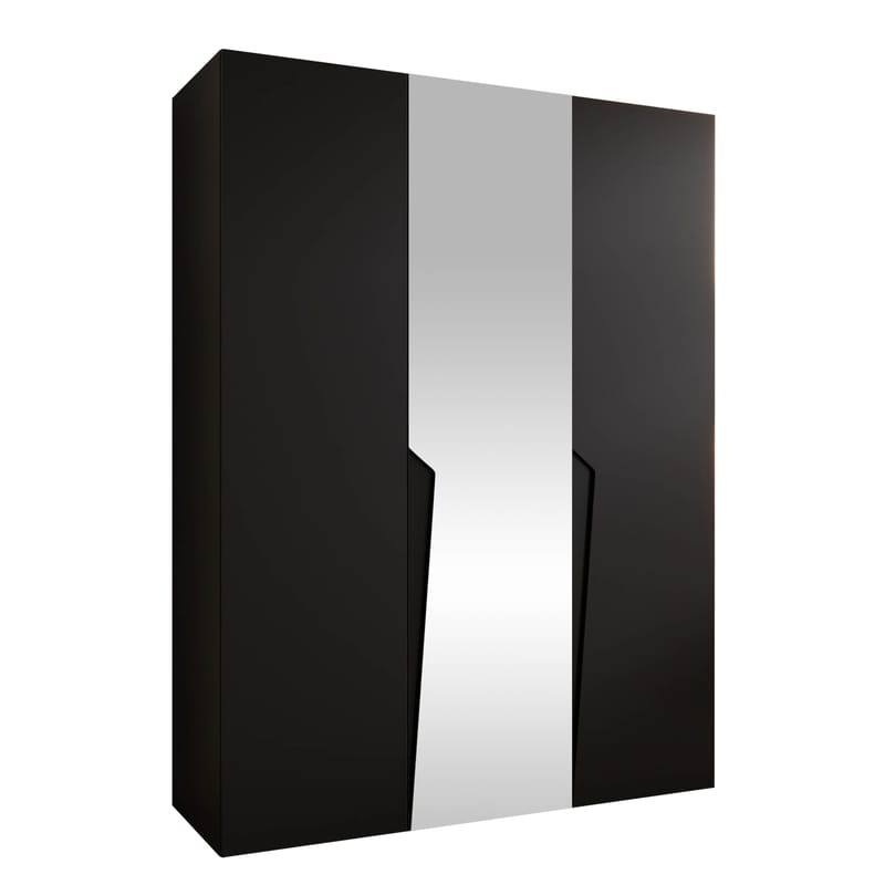 garderobeskab Garderob PIANO 2 150 sort Sort - Opbevaring - Tøjopbevaring - Garderobeskabe