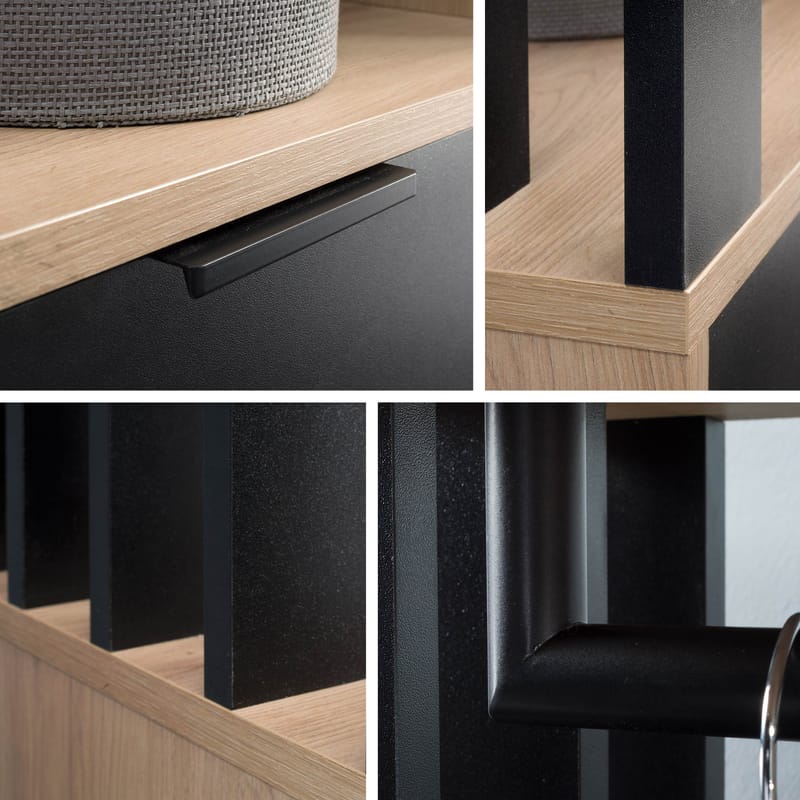 garderobeskab Garderobe MILO brun - Opbevaring - Tøjopbevaring - Garderobeskabe