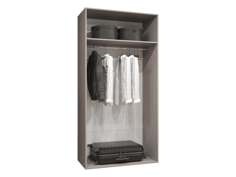 garderobeskab Garderobeskab ANDREW 3 100 kashmir Sort - Opbevaring - Tøjopbevaring - Garderobeskabe