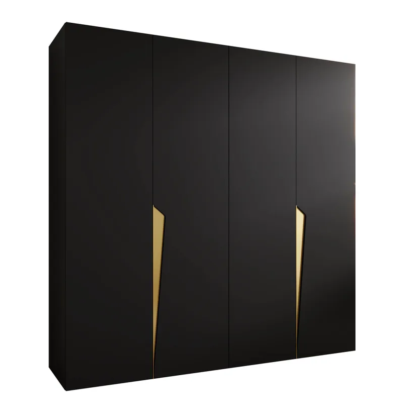 garderobeskab Garderobeskab PIANO 1 200 sort Guld