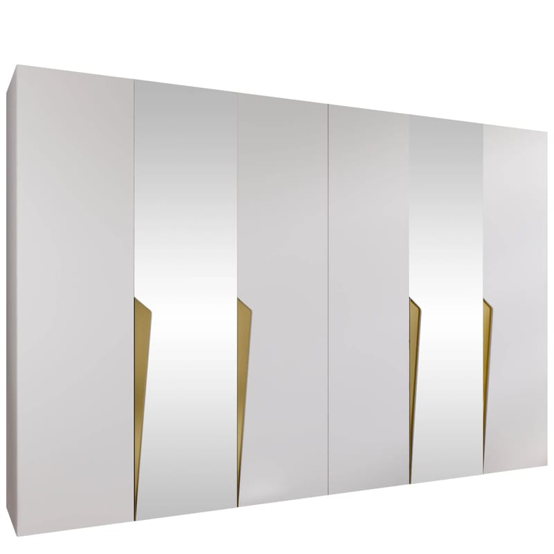 garderobeskab Garderobeskab PIANO 2 300 hvid Guld, undefined