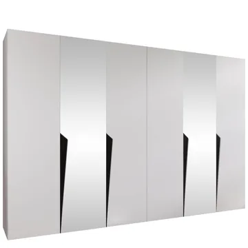 garderobeskab Garderobeskab PIANO 2 300 hvid Sort