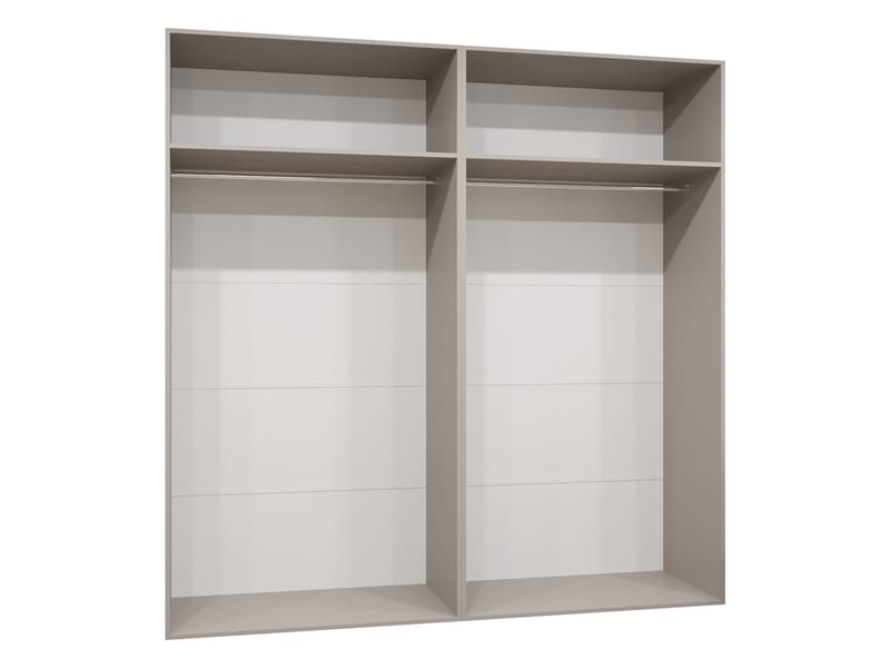 garderobeskab Garderobeskab PIANO 3 200 cashmere Sort - Opbevaring - Tøjopbevaring - Garderobeskabe