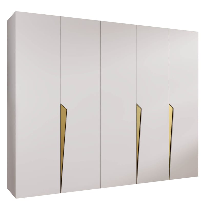 garderobeskab Garderobeskab PIANO 1 250 hvid Guld