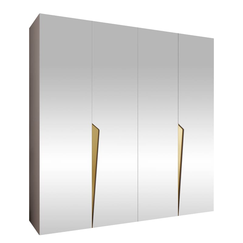 garderobeskab Garderobeskab PIANO 3 200 cashmere Guld - Opbevaring - Tøjopbevaring - Garderobeskabe