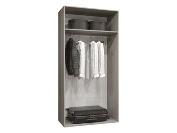 garderobeskab Garderobeskab PIANO 3 100 cashmere Sort - Opbevaring - Tøjopbevaring - Garderobeskabe