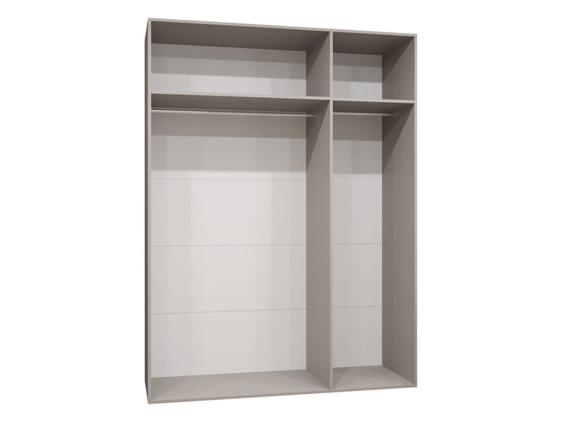 garderobeskab Garderobeskab PIANO 3 150 hvid Sort - Opbevaring - Tøjopbevaring - Garderobeskabe