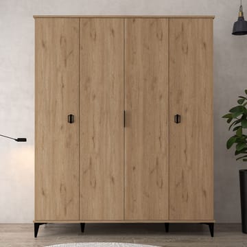 Garderobeskab Hanah Home Neva Wide (164 x 200 x 52 cm) Safireg - Sapphire Oak - Opbevaring - Tøjopbevaring - Garderobeskabe - Garderobeskab & klædeskab