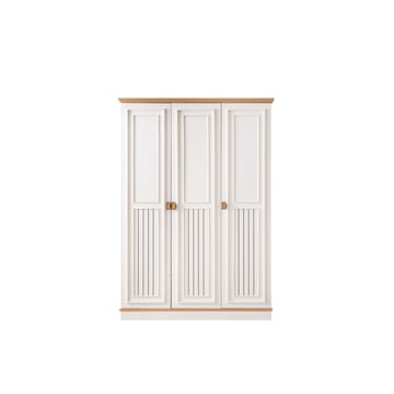 Garderobeskab Homitis Zenit 3 (134 x 192 x 61 cm) lys creme - Opbevaring - Tøjopbevaring - Garderobeskabe - Garderobeskab & klædeskab