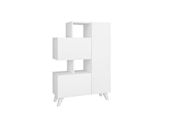 Bambalina Garderobeskab 80x122 cm Hvid - Hanah Home - Opbevaring - Tøjopbevaring - Garderobeskabe - Garderobeskab & klædeskab