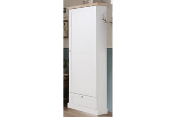 Dareia garderobe 60 cm - hvid/Brun - Opbevaring - Tøjopbevaring - Garderobeskabe - Garderobeskab & klædeskab
