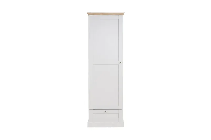 Dareia garderobe 60 cm - hvid/Brun - Opbevaring - Tøjopbevaring - Garderobeskabe - Garderobeskab & klædeskab