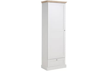 Dareia garderobe 60 cm - hvid/Brun - Opbevaring - Tøjopbevaring - Garderobeskabe - Garderobeskab & klædeskab