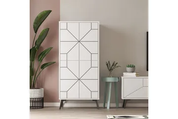 Dune Garderobeskab 62,6x136 cm Hvid - Hanah Home - Opbevaring - Tøjopbevaring - Garderobeskabe - Garderobeskab & klædeskab