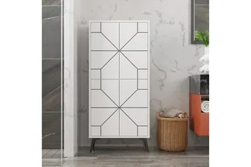 Dune Garderobeskab 62,6x136 cm Hvid - Hanah Home - Opbevaring - Tøjopbevaring - Garderobeskabe - Garderobeskab & klædeskab