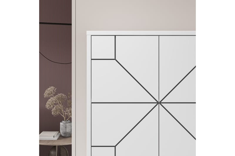 Dune Garderobeskab 62,6x136 cm Hvid - Hanah Home - Opbevaring - Tøjopbevaring - Garderobeskabe - Garderobeskab & klædeskab