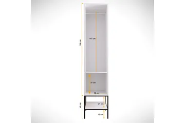 Elesham Garderobe 50x42 - Hvid - Opbevaring - Tøjopbevaring - Garderobeskabe - Garderobeskab & klædeskab