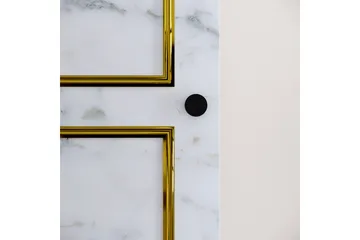 Elesham Garderobe 50x42 - Hvid/Sort/Guld - Opbevaring - Tøjopbevaring - Garderobeskabe - Garderobeskab & klædeskab