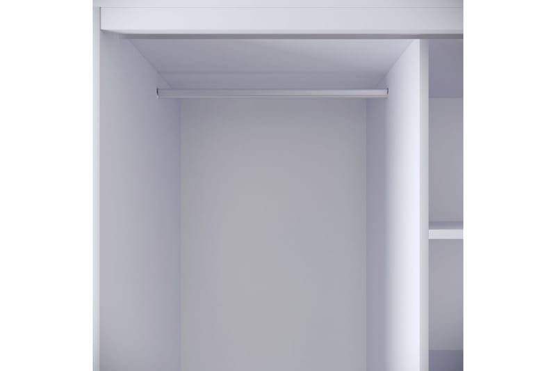 Elesham Garderobe 50x84 - Hvid / Sort / Guld - Opbevaring - Tøjopbevaring - Garderobeskabe - Garderobeskab & klædeskab