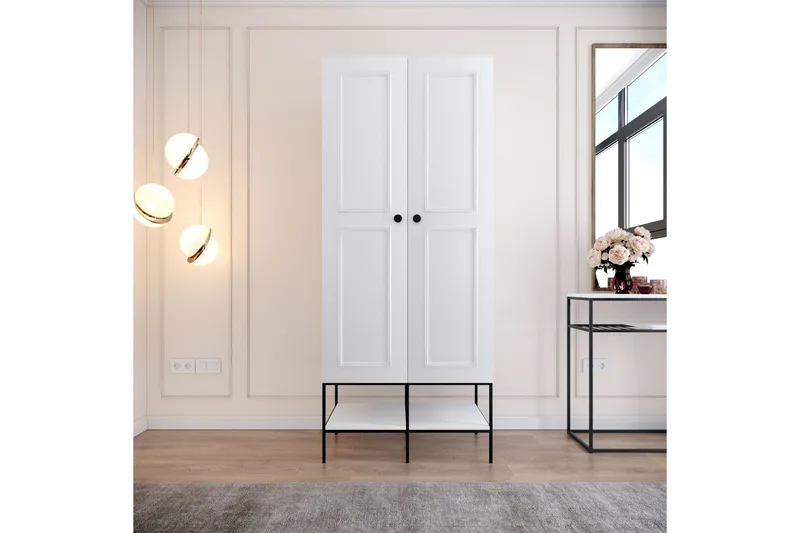 Elesham Garderobe 50x84, Hvid