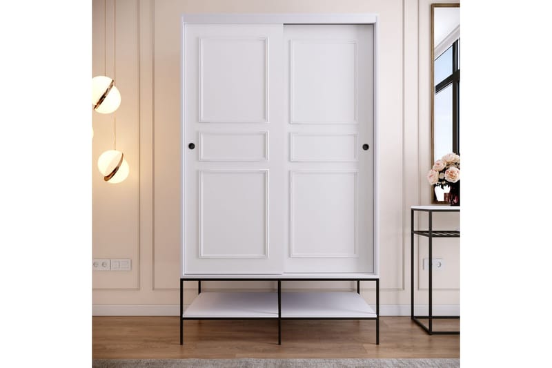 Elesham Garderobe 57x120 - Hvid - Opbevaring - Tøjopbevaring - Garderobeskabe - Garderobeskab & klædeskab