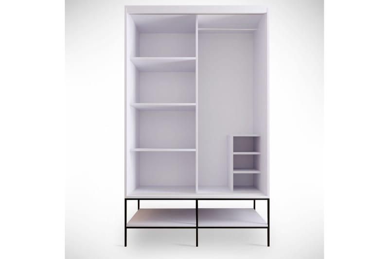 Elesham Garderobe 57x120 - Hvid - Opbevaring - Tøjopbevaring - Garderobeskabe - Garderobeskab & klædeskab