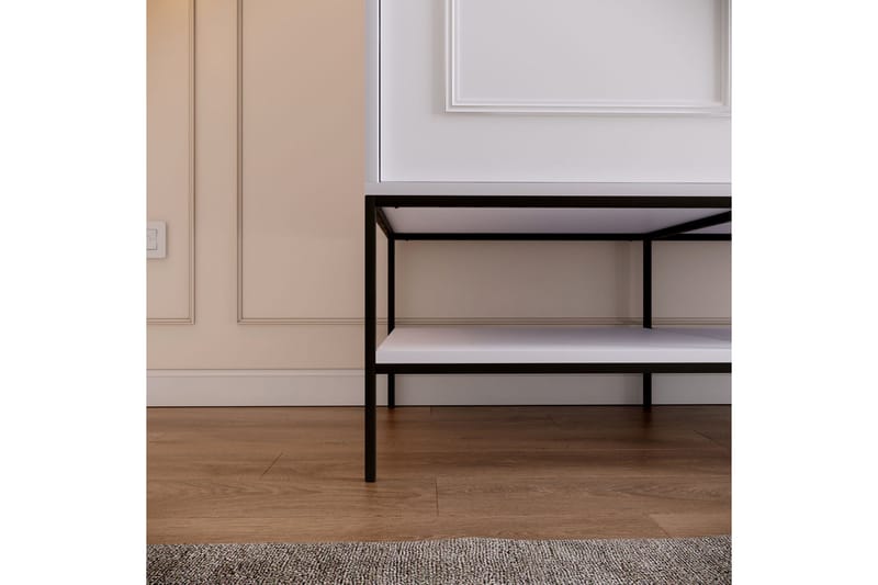 Elesham Garderobe 57x120 - Hvid - Opbevaring - Tøjopbevaring - Garderobeskabe - Garderobeskab & klædeskab