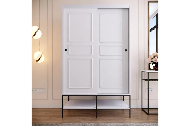 Elesham Garderobe 57x120, Hvid