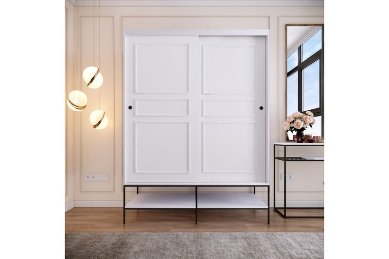 Elesham Garderobe 57x150 - Hvid - Opbevaring - Tøjopbevaring - Garderobeskabe - Garderobeskab & klædeskab