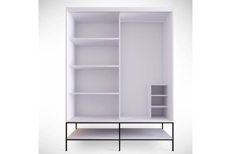 Elesham Garderobe 57x150 - Hvid - Opbevaring - Tøjopbevaring - Garderobeskabe - Garderobeskab & klædeskab