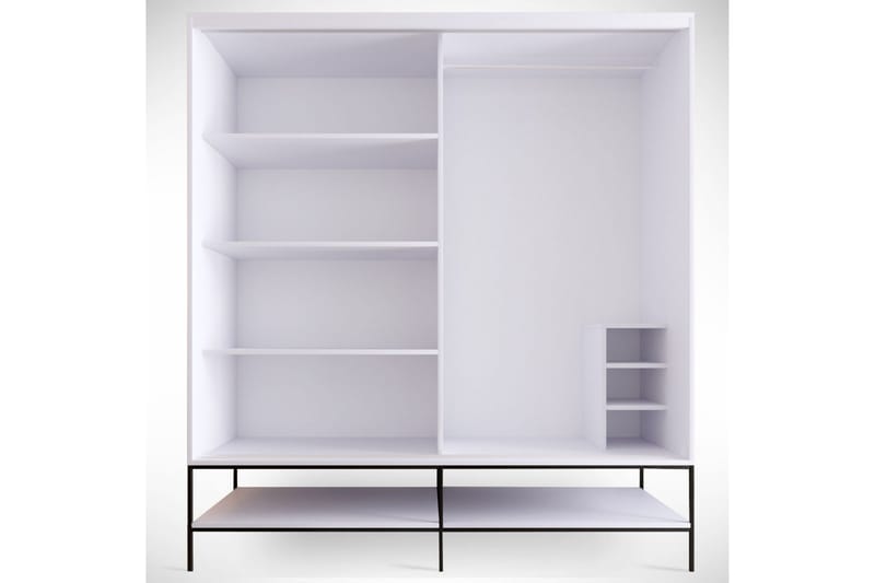 Elesham Garderobe 57x190 - Hvid - Opbevaring - Tøjopbevaring - Garderobeskabe - Garderobeskab & klædeskab