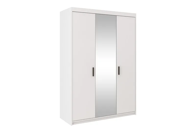 Enzenauer Garderobe med Spejl 133 cm - Hvid - Opbevaring - Tøjopbevaring - Garderobeskabe - Garderobeskab & klædeskab