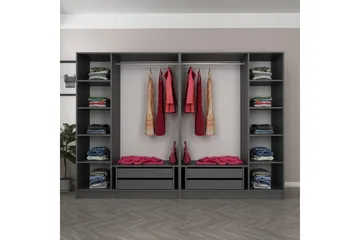 Fruitland Garderobe 270 cm - Antracit - Opbevaring - Tøjopbevaring - Garderobeskabe - Garderobeskab & klædeskab