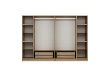 Fruitland Garderobe 270 cm - Brun - Opbevaring - Tøjopbevaring - Garderobeskabe - Garderobeskab & klædeskab