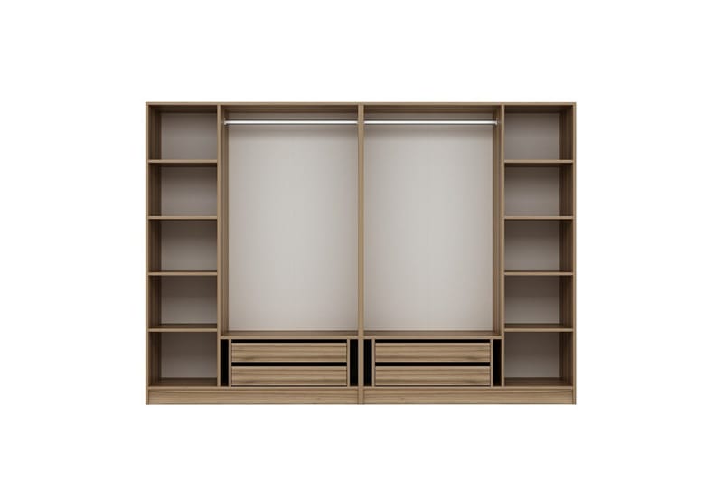 Fruitland Garderobe 270 cm - Brun - Opbevaring - Tøjopbevaring - Garderobeskabe - Garderobeskab & klædeskab