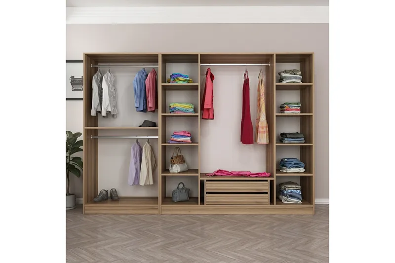 Fruitland Garderobe 270 cm, Brun