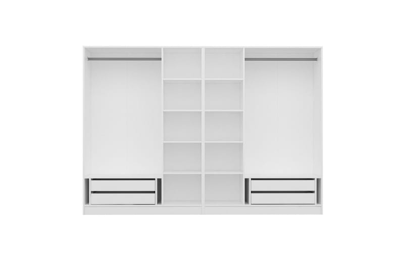 Fruitland Garderobe 270 cm - Hvid - Opbevaring - Tøjopbevaring - Garderobeskabe - Garderobeskab & klædeskab