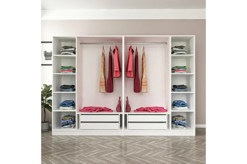 Fruitland Garderobe 270 cm, Hvid