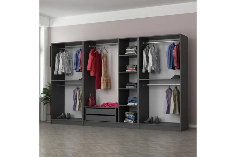 Fruitland Garderobe 315 cm, Antracit