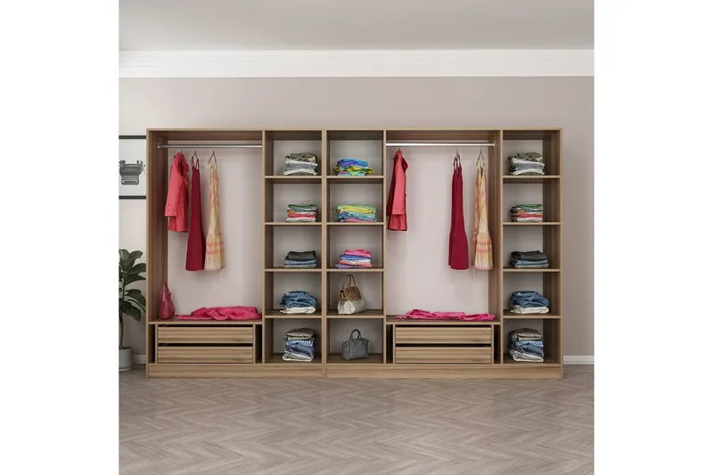 Fruitland Garderobe 315 cm, Brun