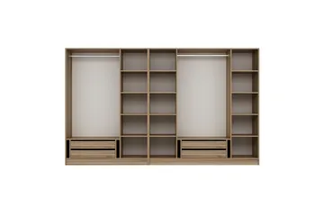 Fruitland Garderobe 315 cm - Brun - Opbevaring - Tøjopbevaring - Garderobeskabe - Garderobeskab & klædeskab