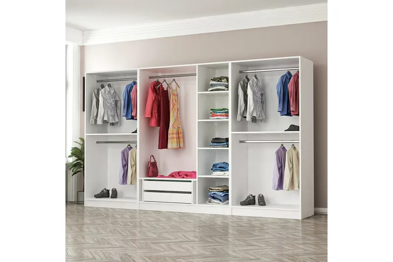 Fruitland Garderobe 315 cm, Hvid