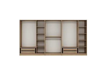 Fruitland Garderobe 360 cm - Brun - Opbevaring - Tøjopbevaring - Garderobeskabe - Garderobeskab & klædeskab