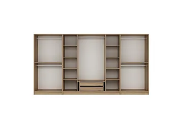 Fruitland Garderobe 360 cm - Brun - Opbevaring - Tøjopbevaring - Garderobeskabe - Garderobeskab & klædeskab