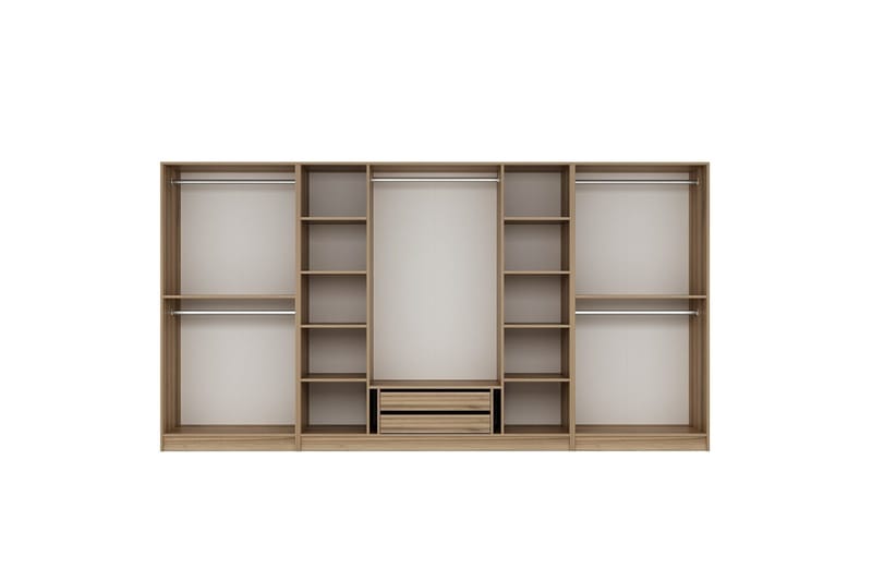 Fruitland Garderobe 360 cm - Brun - Opbevaring - Tøjopbevaring - Garderobeskabe - Garderobeskab & klædeskab