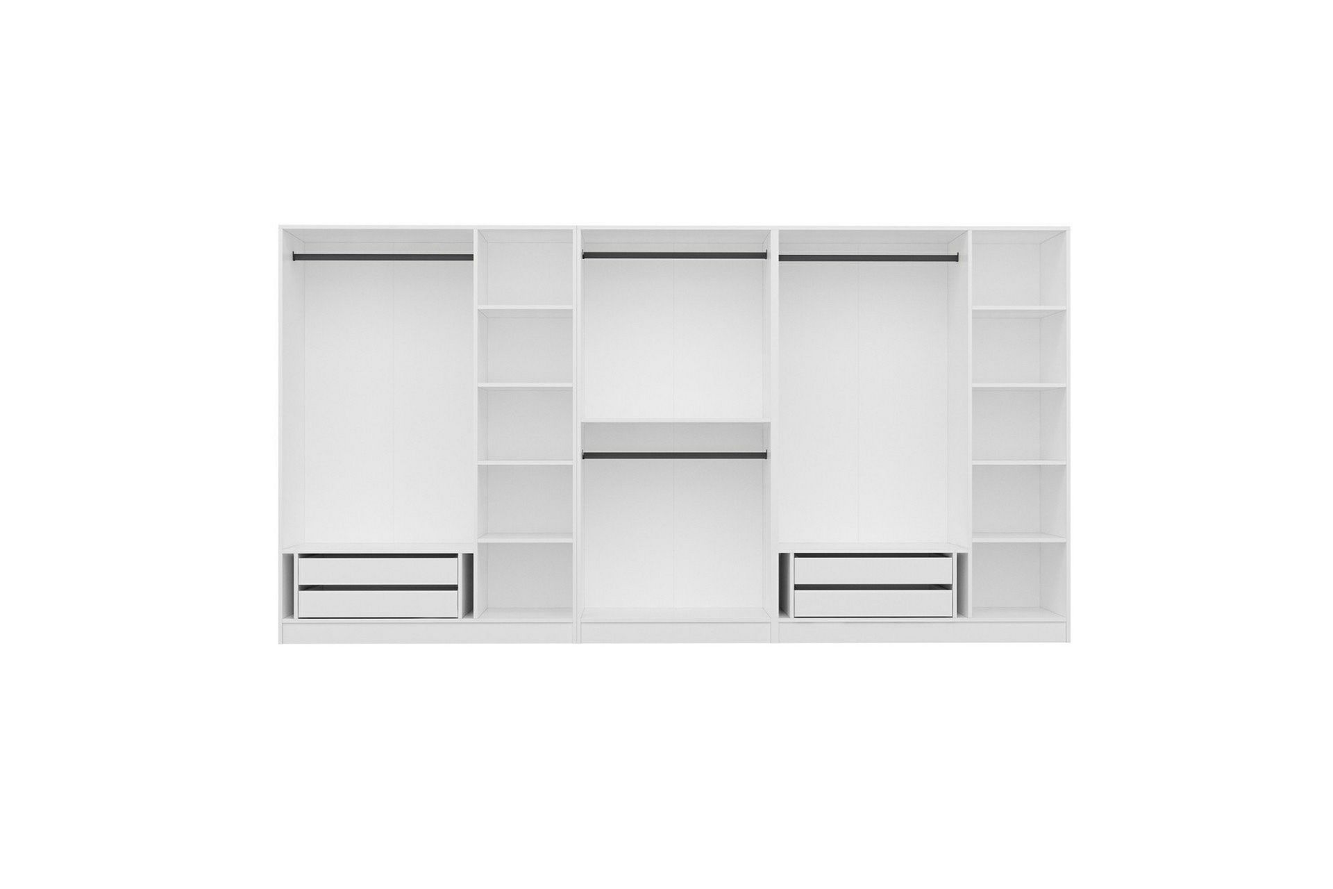 Fruitland Garderobe 360 cm - Hvid - Opbevaring - Tøjopbevaring - Garderobeskabe - Garderobeskab & klædeskab