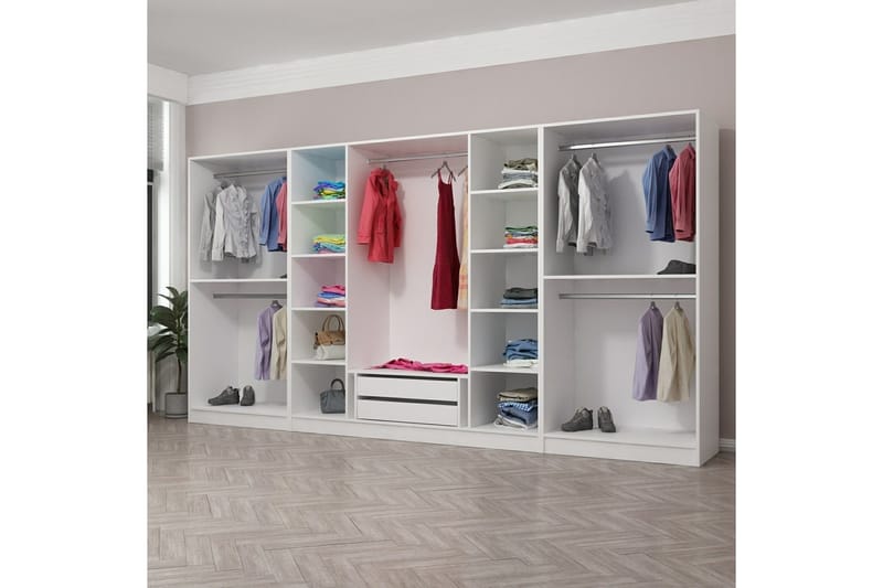 Fruitland Garderobe 360 cm, Hvid