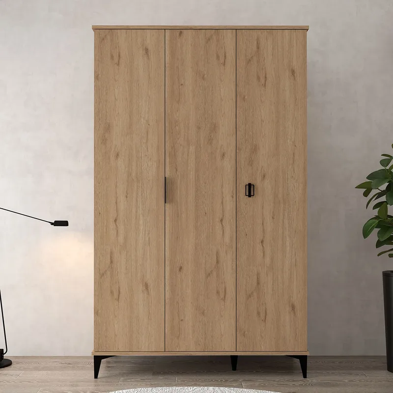 Garderobeskab Hanah Home Neva (123 x 200 x 52 cm) Sapphire Oak, Sapphire Oak